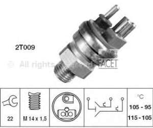 0065454524 Ducellier sensor de temperatura do fluido de esfriamento (de ativação de ventilador do radiador)