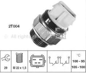 Sensor de temperatura do fluido de esfriamento (de ativação de ventilador do radiador) para Ford Sierra (BNC)