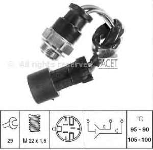 1341022 Opel sensor de temperatura do fluido de esfriamento (de ativação de ventilador do radiador)