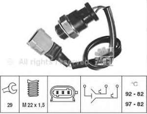 7701038848 Renault (RVI) sensor de temperatura do fluido de esfriamento (de ativação de ventilador do radiador)