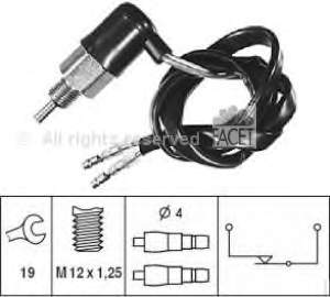 Sensor de ativação das luzes de marcha à ré 76047 Facet