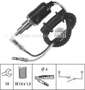 Sensor de ativação das luzes de marcha à ré 35600PL3013 Honda