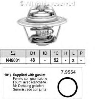Termostato para Ford Escort (GAA, AWA, ABFT, AVA)