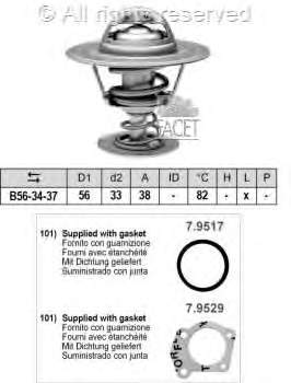 7649055 Fiat/Alfa/Lancia termostato