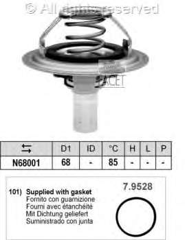 4447.85D Borg-Warner/KKK termostato