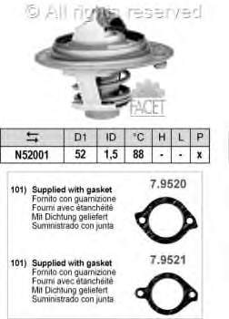 78384 Facet termostato