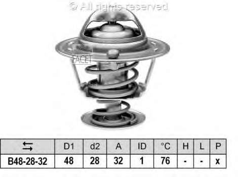 48443.82 Stahlter termostato