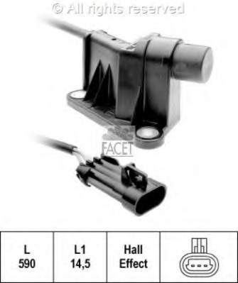 6pu009121461 HELLA sensor de posição da árvore distribuidora