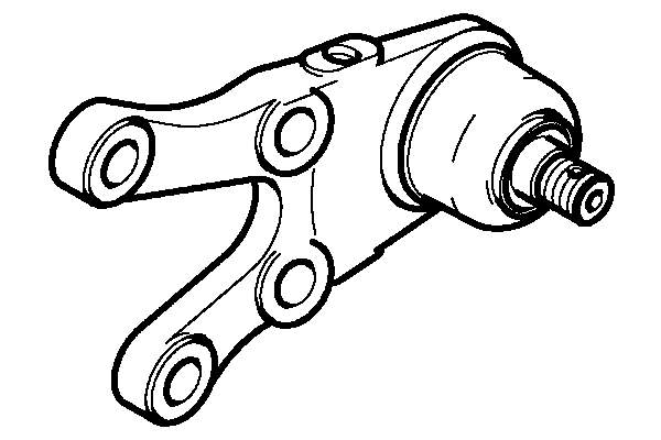 Suporte de esfera inferior direito para Mitsubishi Pajero (L04G, L14G)