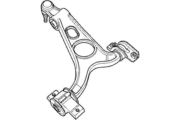 Braço oscilante inferior esquerdo de suspensão dianteira para Alfa Romeo 147 (937)