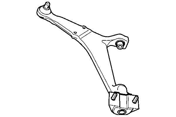TR401 Fare braço oscilante inferior esquerdo de suspensão dianteira
