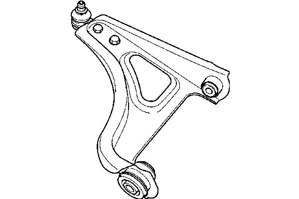 Левый рычаг передней нижней подвески TRW JTC328 цена, от 42.14 USD