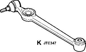 JTC347 TRW braço oscilante superior direito de suspensão dianteira