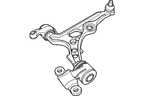 3521C9 Peugeot/Citroen braço oscilante inferior direito de suspensão dianteira
