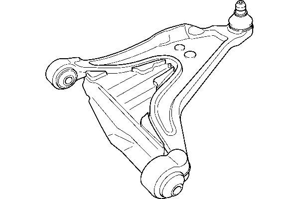 Braço oscilante inferior direito de suspensão dianteira para Volvo XC70 (SZ, LZ)