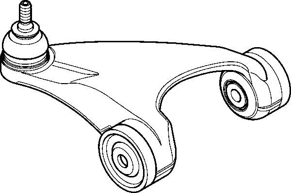 1634897380 Peugeot/Citroen braço oscilante superior esquerdo de suspensão dianteira
