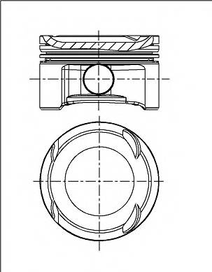 Pistão do kit para 1 cilindro, STD para Ford Mondeo (CA2)
