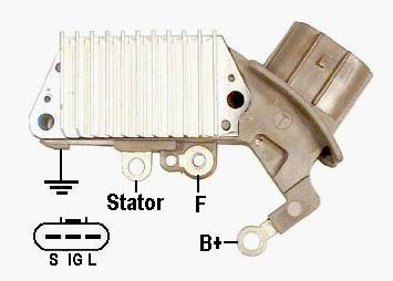 IN441 Transpo relê-regulador do gerador (relê de carregamento)
