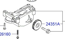 2131025700 Hyundai/Kia bomba de óleo