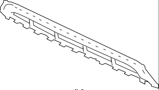 Решітка переднього бампера, центральна 4L0807683E01C VAG