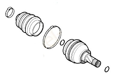 0374320 Opel junta homocinética interna dianteira