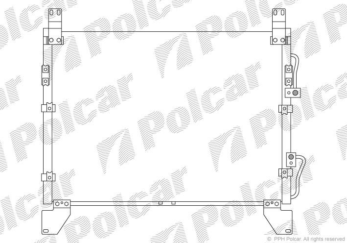 Радиатор кондиционера 7116K8C1 Polcar