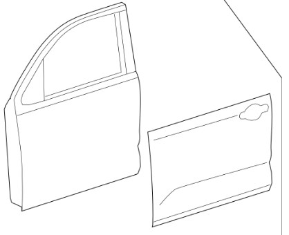 Передняя левая дверь Тойота Секвоя (Toyota Sequoia)