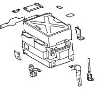 Módulo de bateria recarregável de carro elétrico para Toyota Camry (V50)