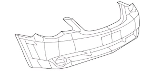 Передний бампер на Chrysler Sebring LX 