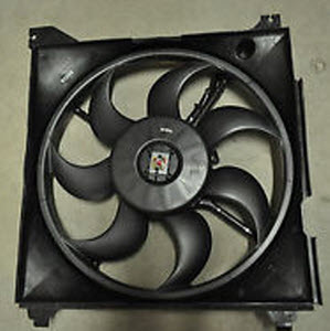 253802Y500 Hyundai/Kia difusor do radiador de esfriamento, montado com motor e roda de aletas