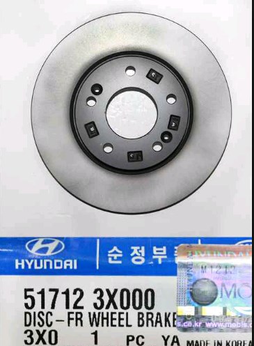 517124V000 Hyundai/Kia disco do freio dianteiro
