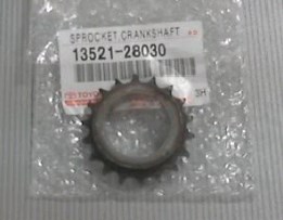 Engrenagem de cadeia da roda dentada de acionamento de cambota de motor para Toyota Avensis (T25)
