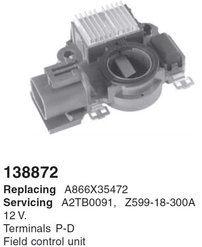 Relê-regulador do gerador (relê de carregamento) para Mazda 323 (BJ)