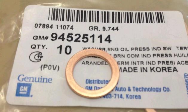 94525114 Korea (oem) vedante de rolha de panela de motor