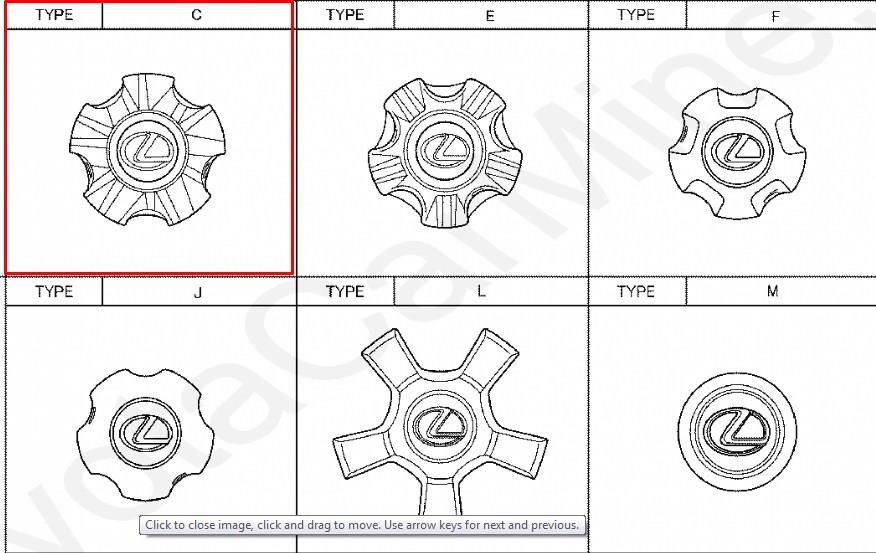 Coberta de disco de roda para Lexus LX (URJ201)