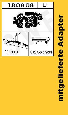 Limpa-pára-brisas do pára-brisas, kit de 2 un. para Opel Kadett (35, 36, 45, 46)
