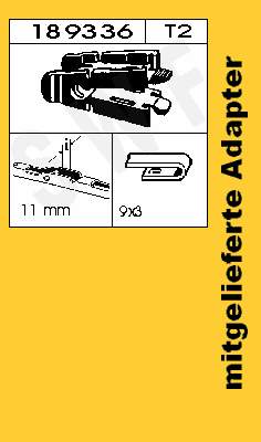 Limpa-pára-brisas do pára-brisas, kit de 2 un. WKF5545E Magneti Marelli