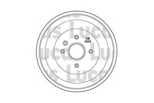 Tambor do freio traseiro 14316520 Brembo