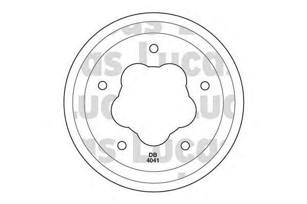 Tambor do freio traseiro 14679410 Brembo