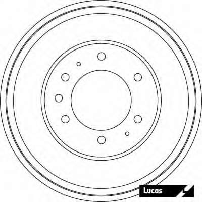 Тормозной барабан DB4249 Lucas