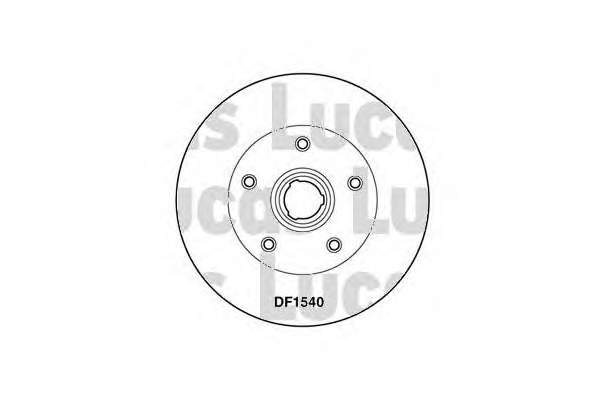 DF1540 Lucas диск тормозной задний