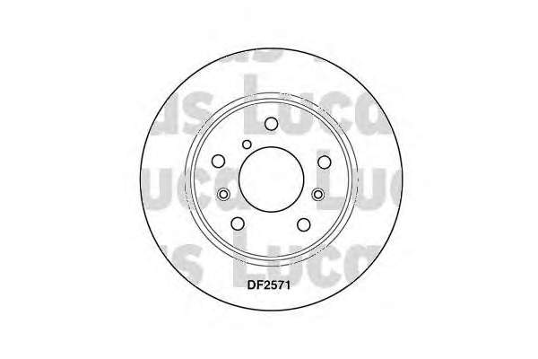 DF2571 Lucas disco do freio dianteiro