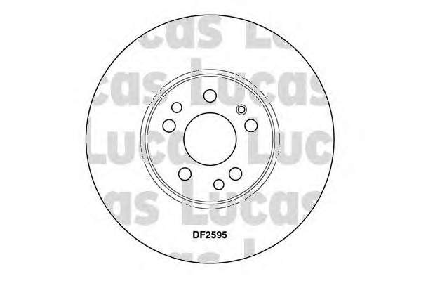 DF2595S Lucas диск тормозной передний