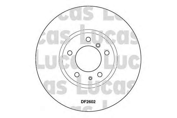 Передние тормозные диски DF2602S Lucas