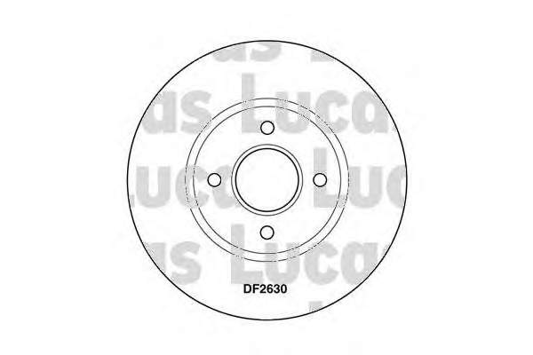 Передние тормозные диски DF2630 Lucas