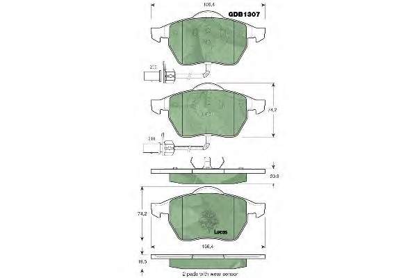 Купить SBDS088 Starline Колодки тормозные