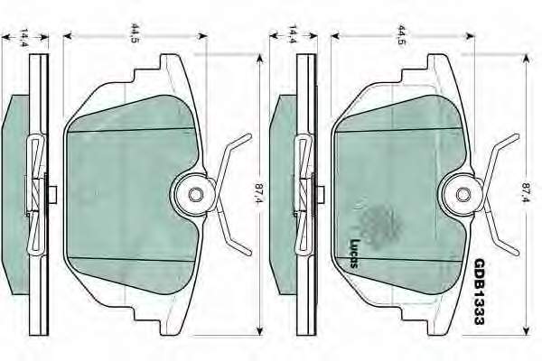 Купить BDS211 Starline Колодки тормозные задние, дисковые