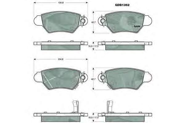 Купить D414E Dafmi Колодки тормозные задние, дисковые