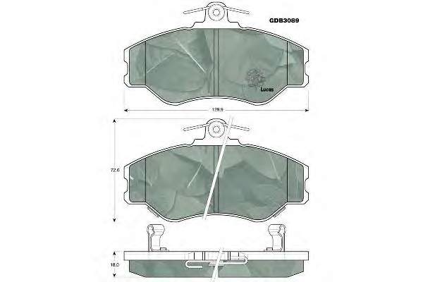 Колодки Lucas GDB3089 цена, от 16.41 USD