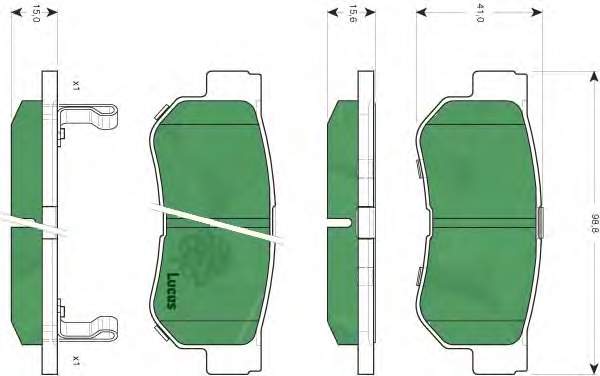 Купить RD3323DB3284 Rider Колодки тормозные задние, дисковые